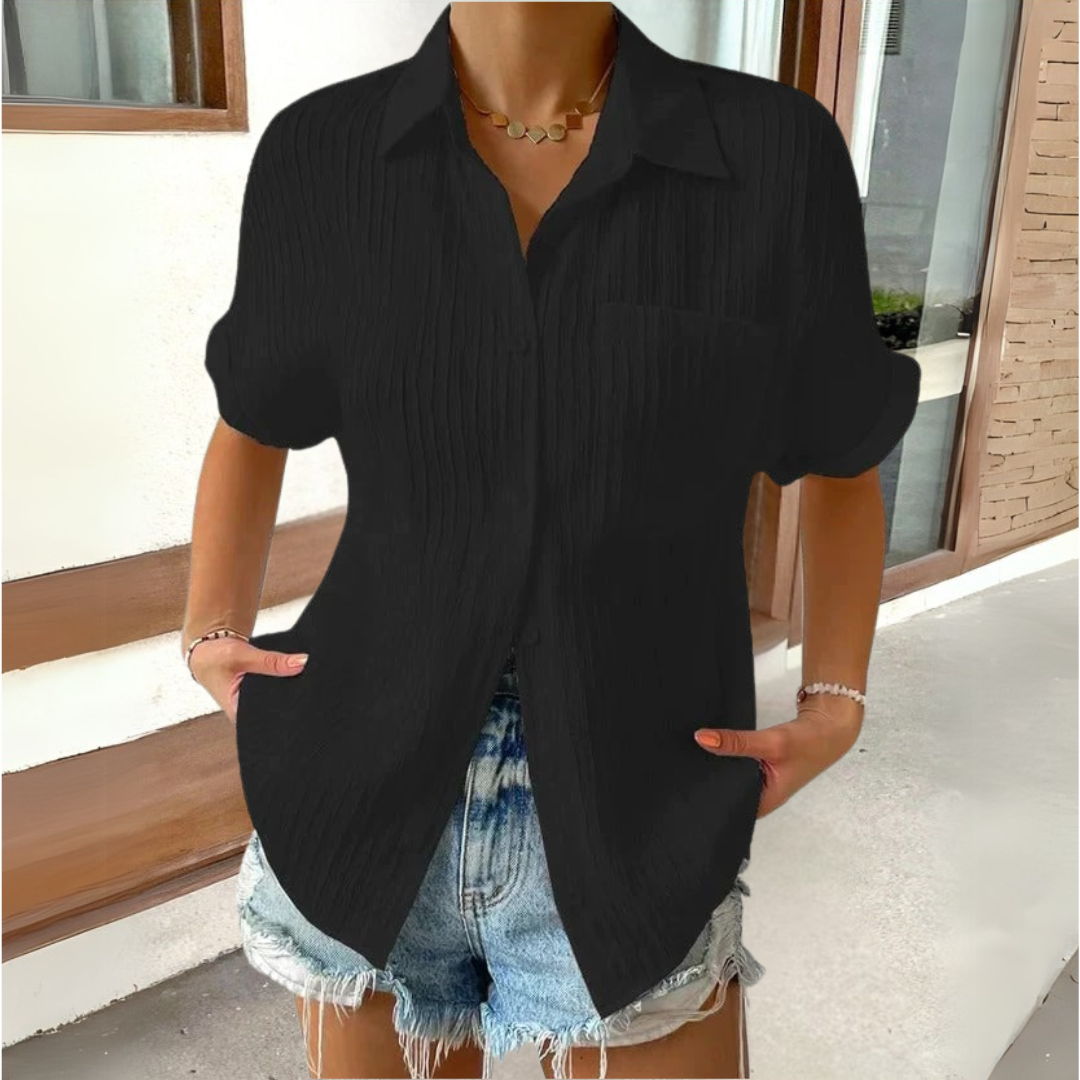 Anneke™ | Elegante blouse met overhemdkraag