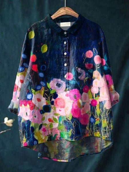 Louise | Blouse met bloemenprint