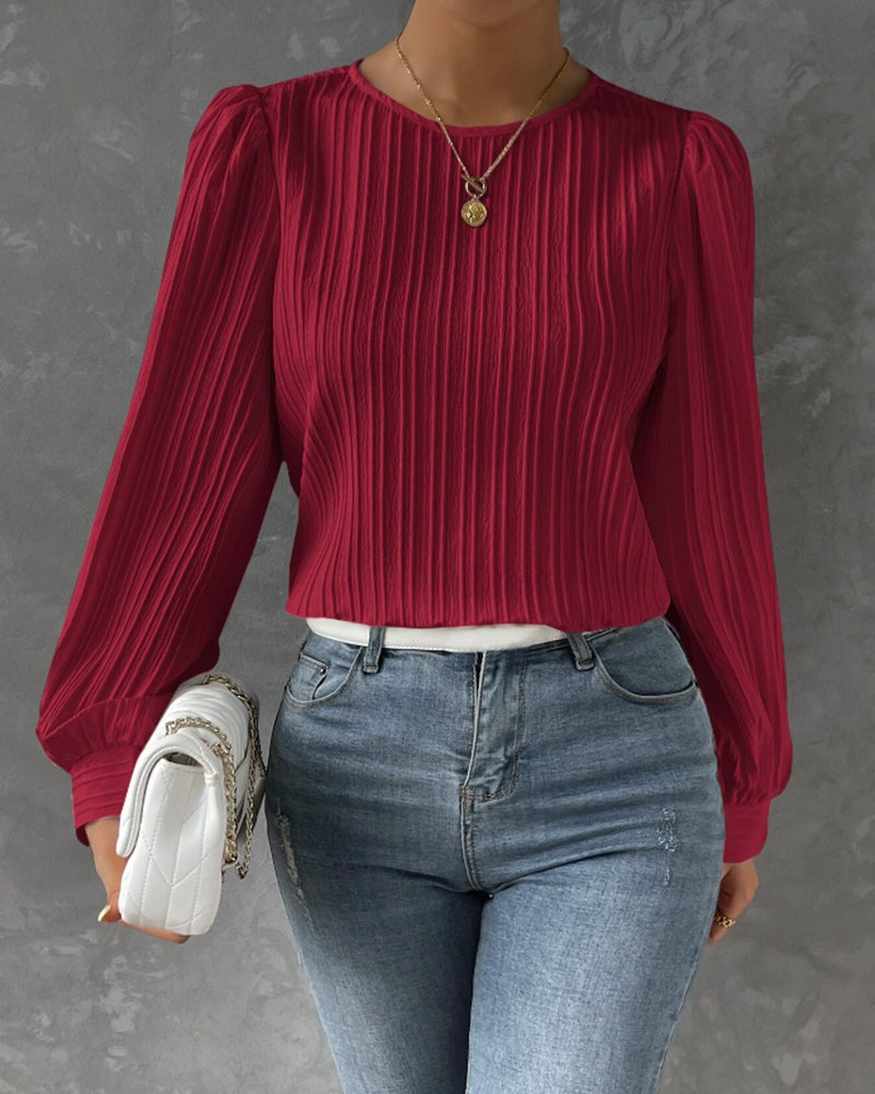 Bianca™ | Elegante blouse met lange lantaarn mouwen