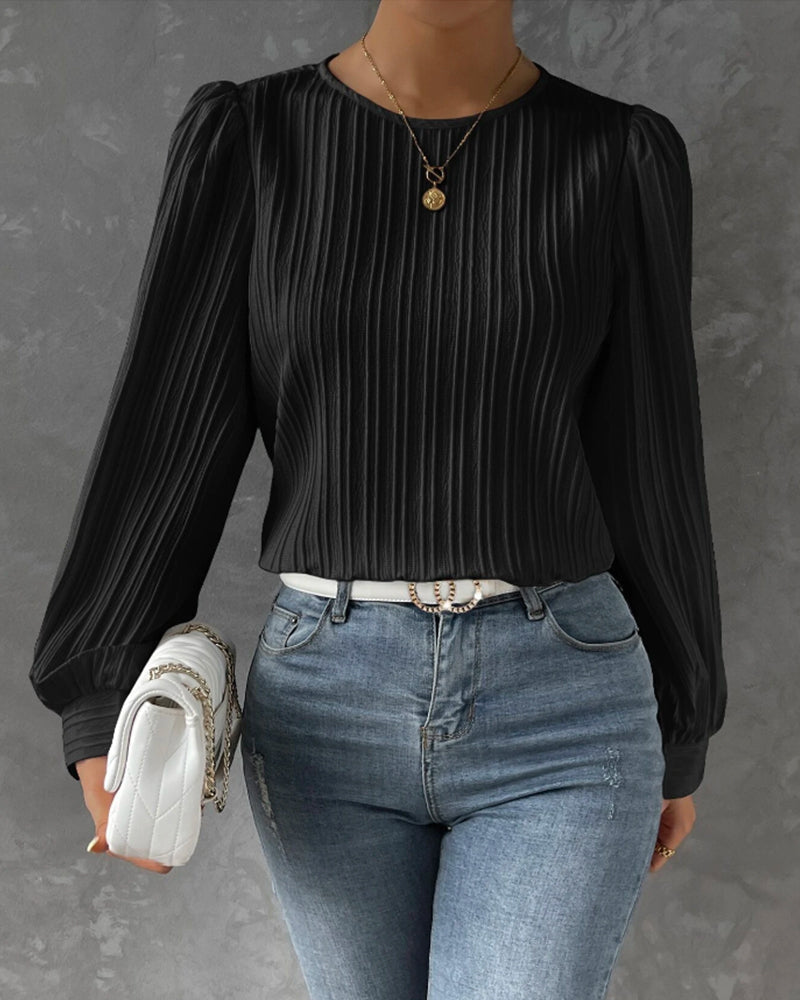 Bianca™ | Elegante blouse met lange lantaarn mouwen