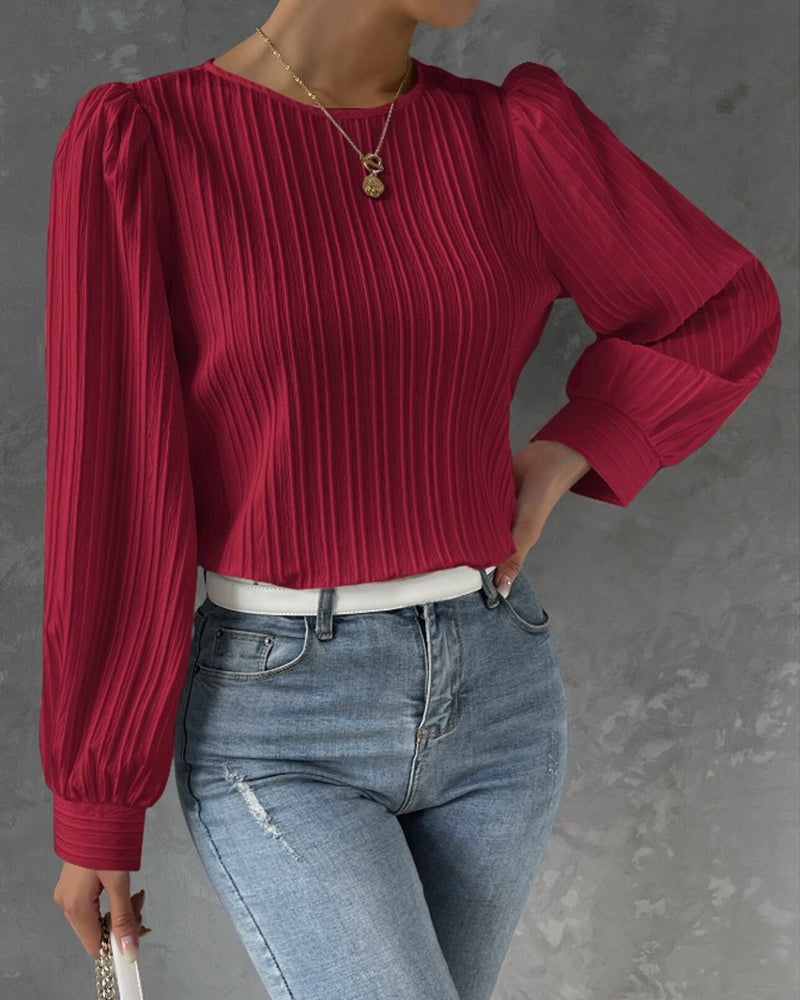 Bianca™ | Elegante blouse met lange lantaarn mouwen