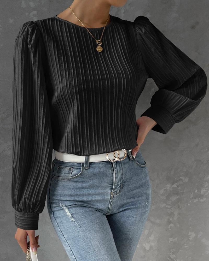 Bianca™ | Elegante blouse met lange lantaarn mouwen