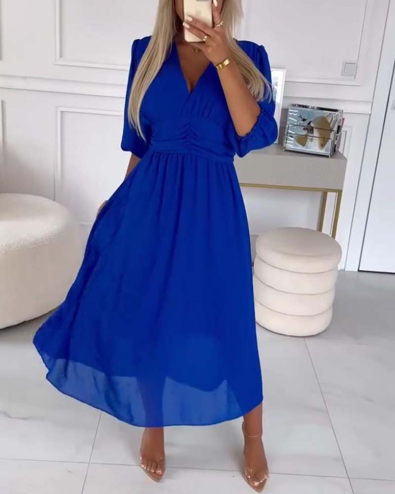 Cindy™ | Licht zijden chiffon jurk