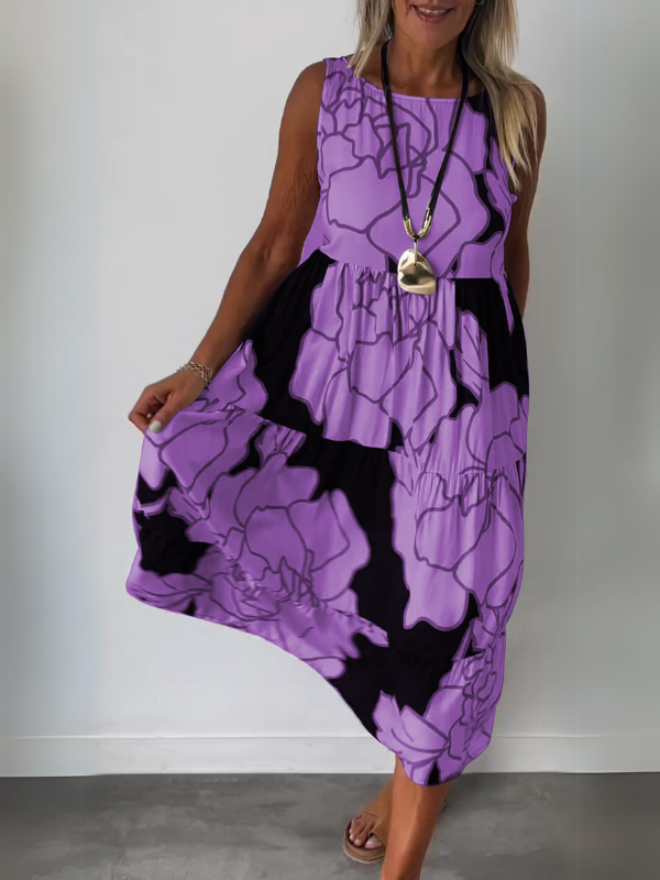 Angela™ | Elegante Jurk met Bloemenprint