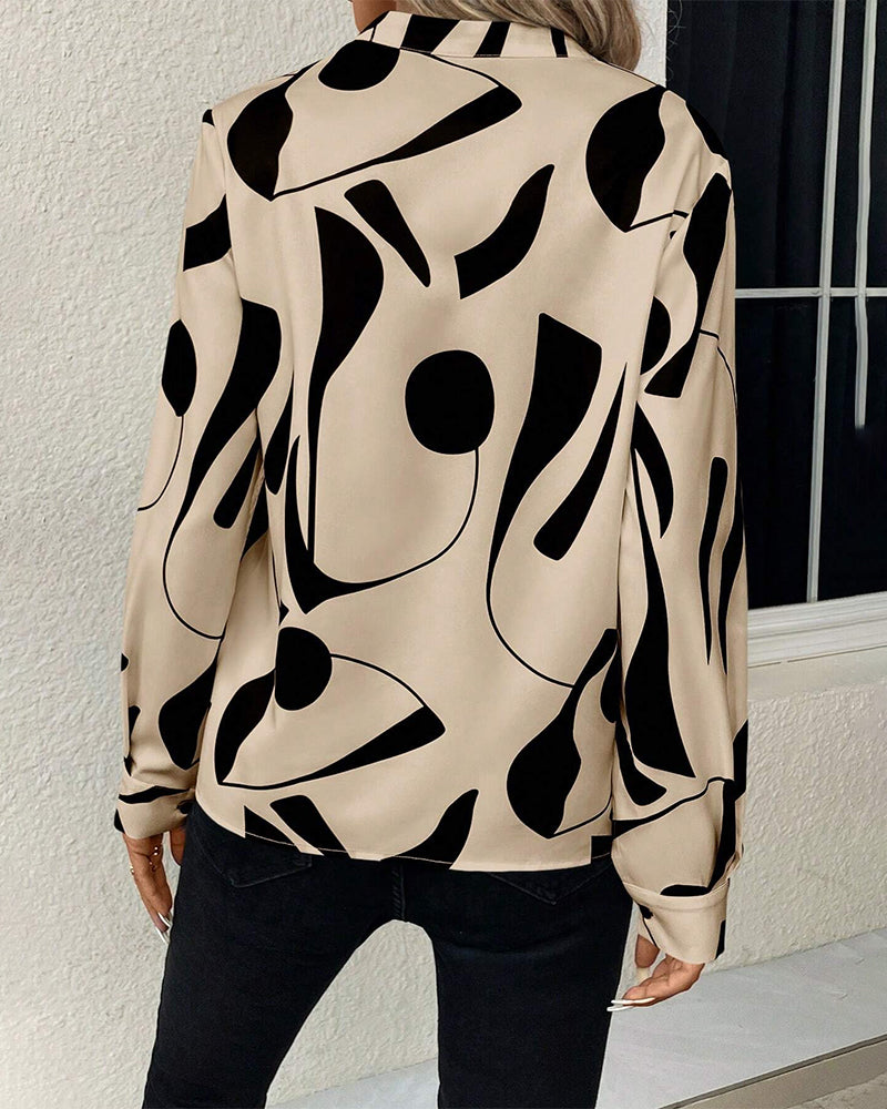 Margriet™ | Elegante blouse met opstaande kraag