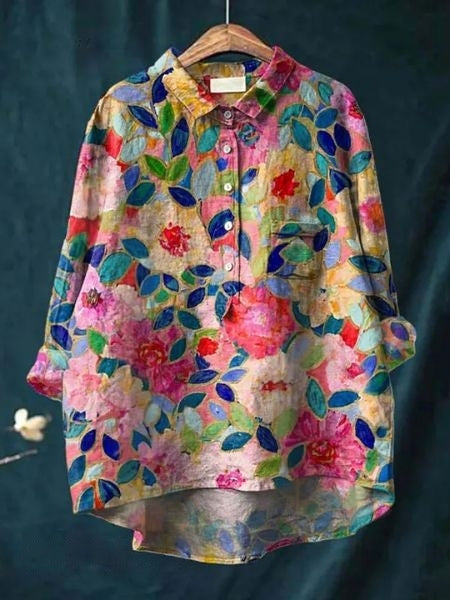Louise | Blouse met bloemenprint