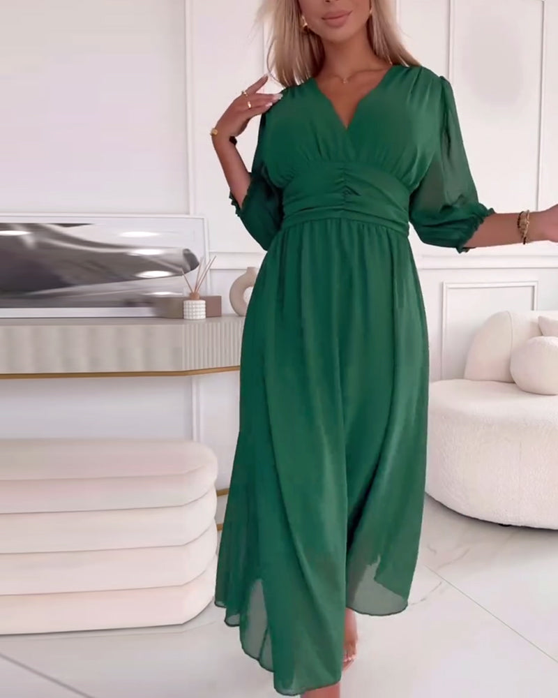 Cindy™ | Licht zijden chiffon jurk