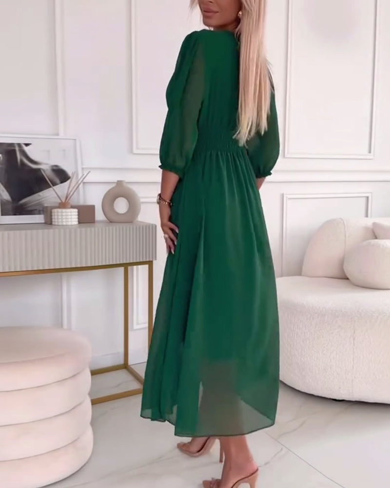 Cindy™ | Licht zijden chiffon jurk