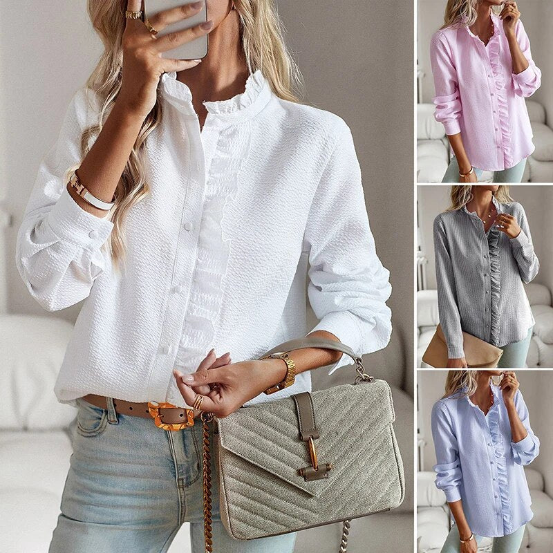 Laura™ | Luxe trepen blouse