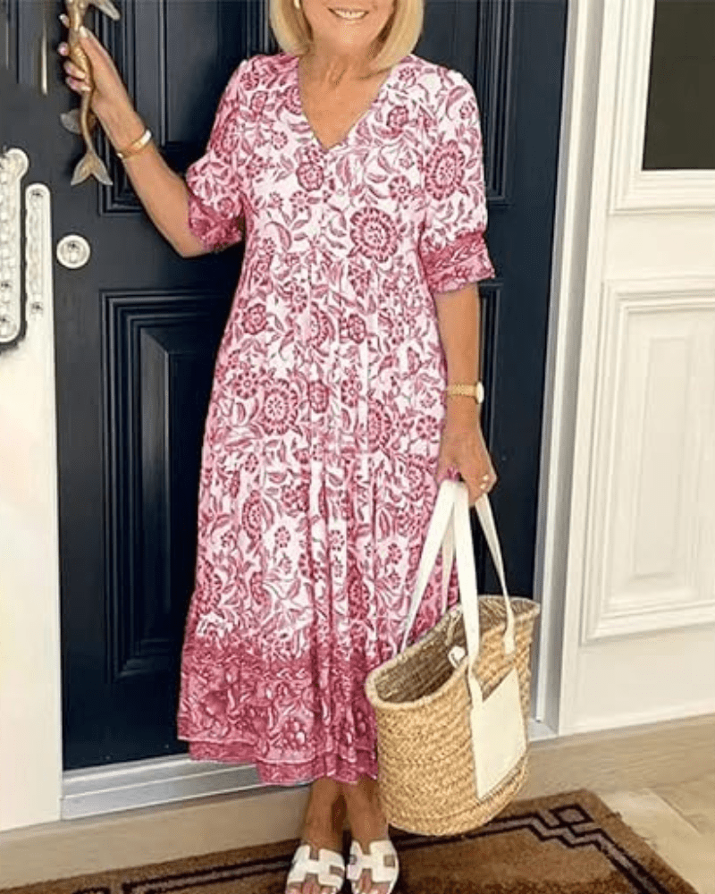Janette | Comfortabele Zomerjurk – Licht, Vrouwelijk & Elegant