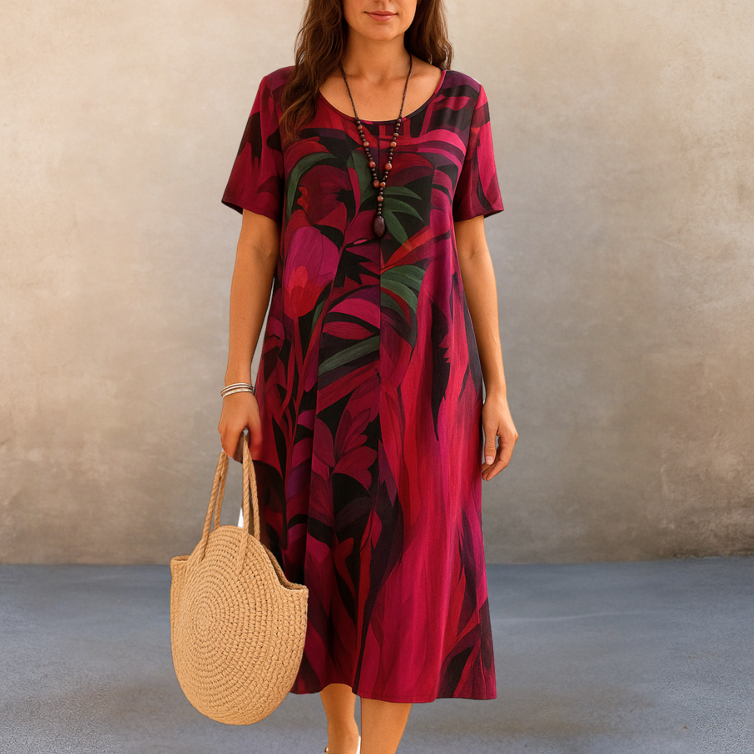 Annelies™ | Comfortabele bloemenjurk