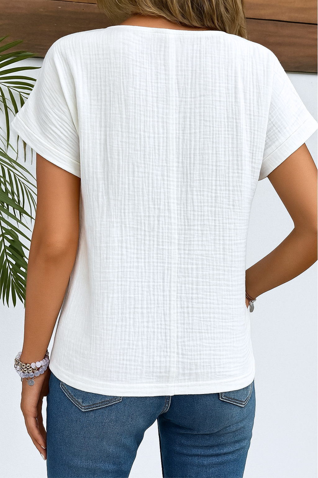 Marijke™ | Blouse met kraag en knopen