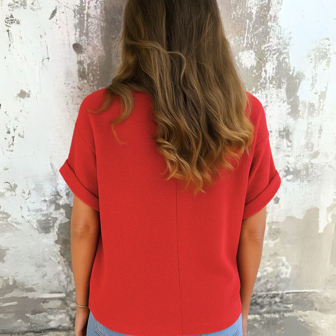Diana™ | Chique blouse met ronde hals