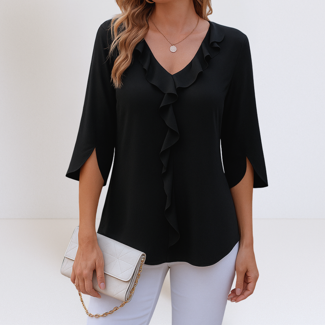 Maria™ | Casual blouse met V-hals