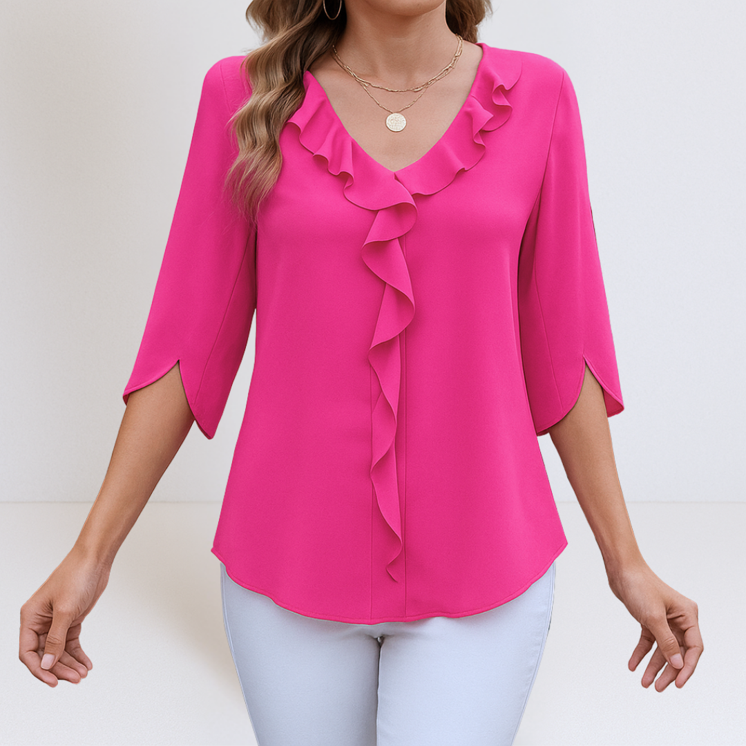 Maria™ | Casual blouse met V-hals