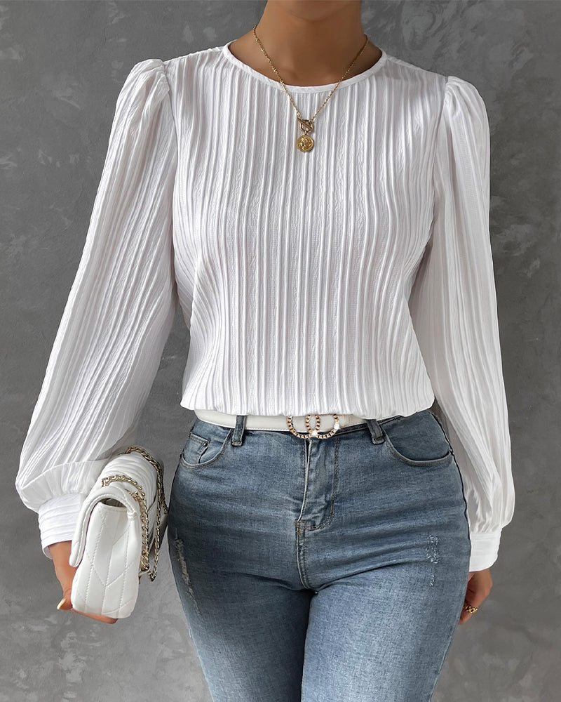 Bianca™ | Elegante blouse met lange lantaarn mouwen