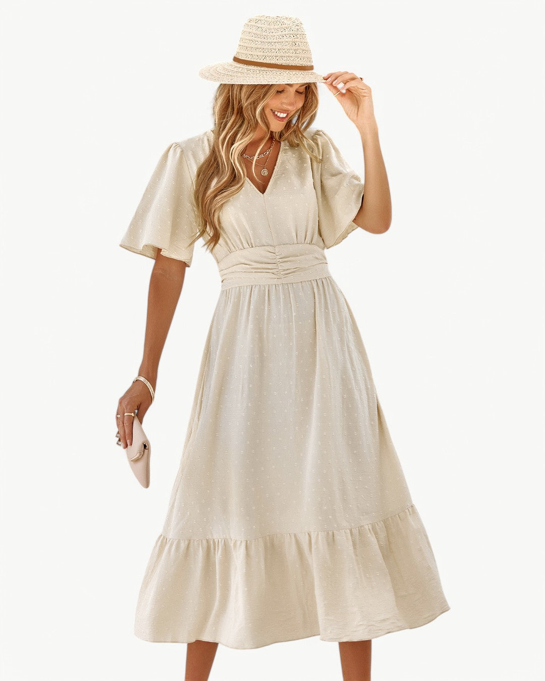 Sofie™ | Elegante V-hals Jurk