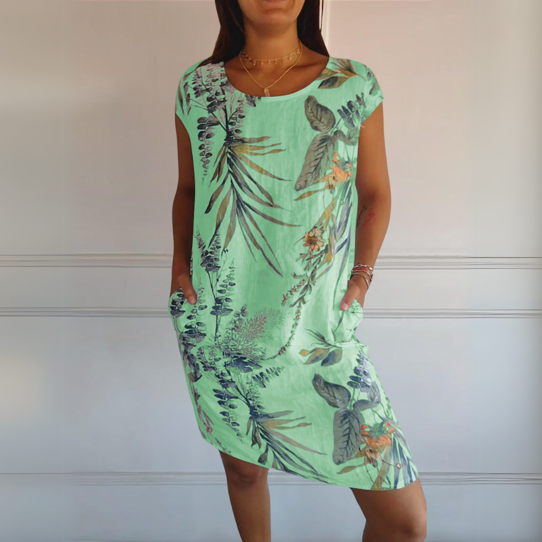 Annelin™ | Comfortabele Jurk met ronde hals