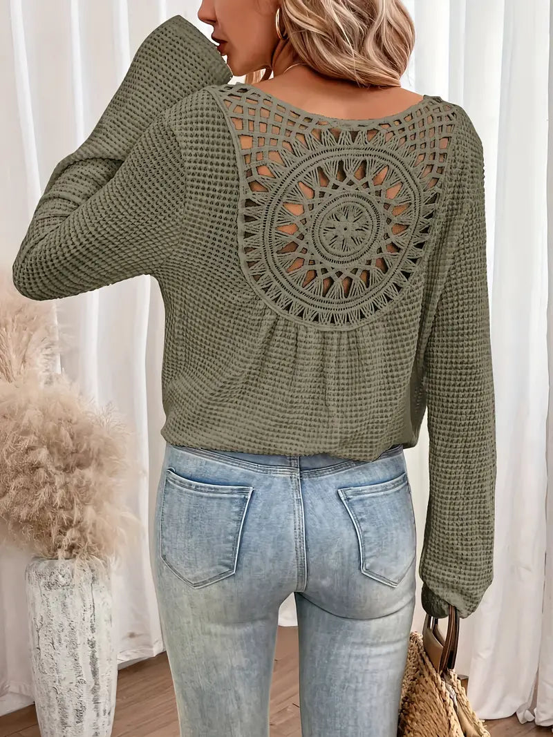 Wilma™ - Elegante Ibiza-style blouse met V-hals