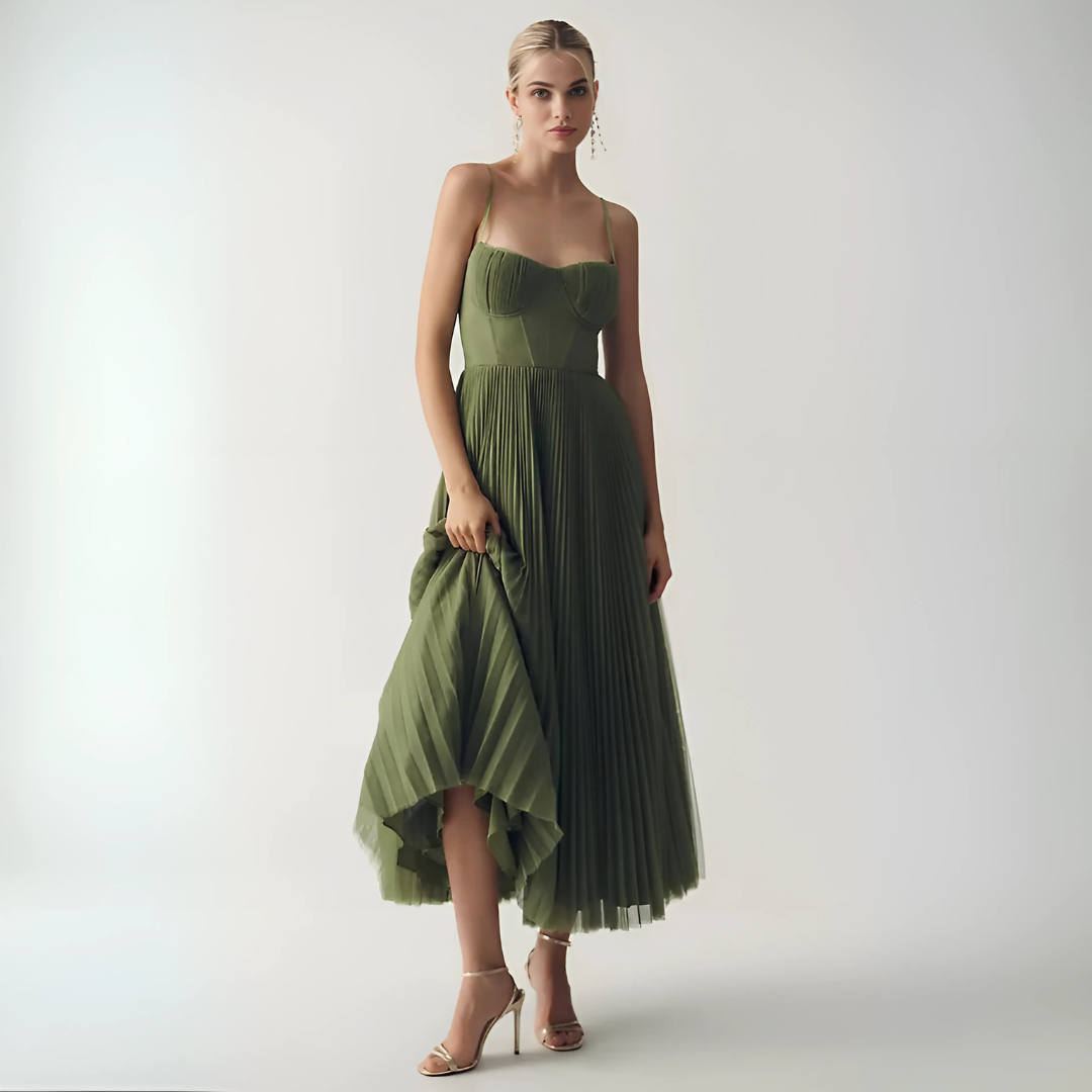 Maud™ | Elegant Geplooide Jurk