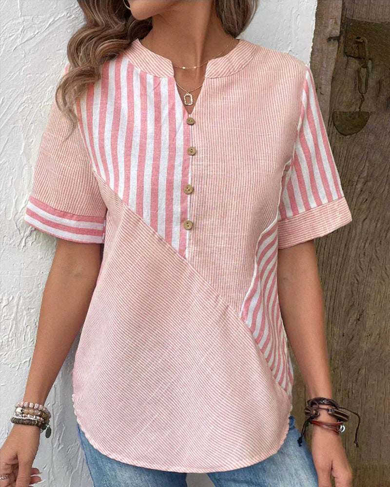 Frederique™ | Elegante gestreepte blouse