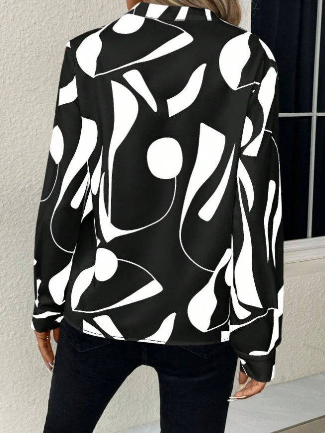 Margriet™ | Elegante blouse met opstaande kraag