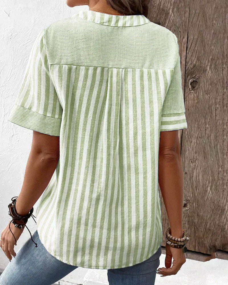 Frederique™ | Elegante gestreepte blouse