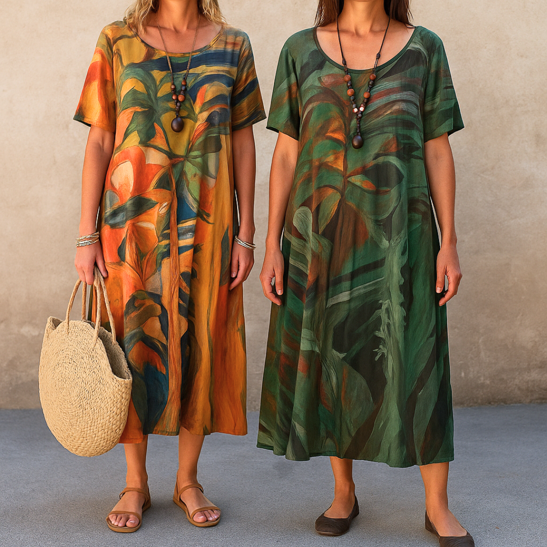 Annelies™ | Comfortabele bloemenjurk