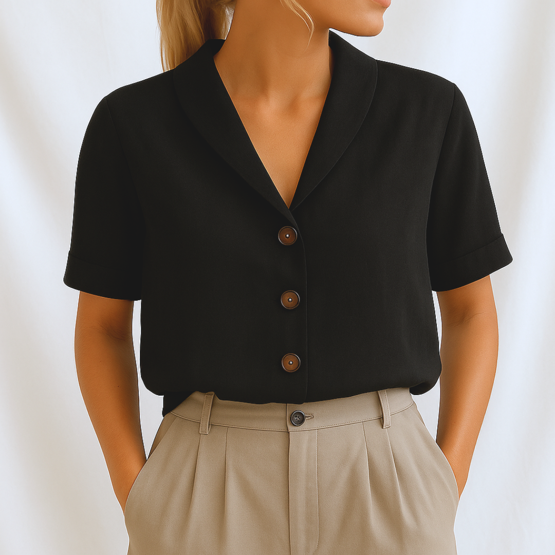 Marie™ | Elegante effen blouse