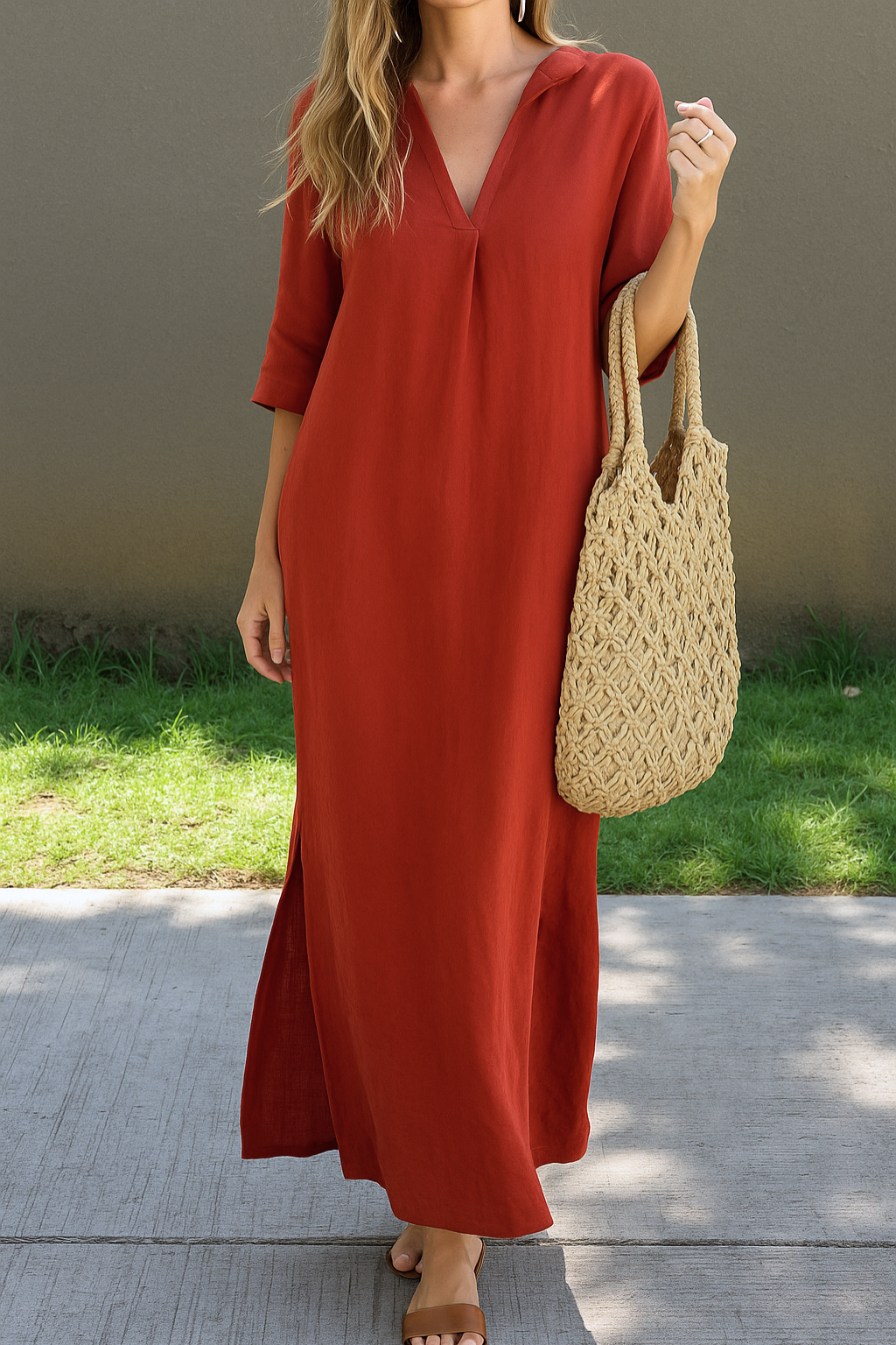 Alexa™ | Chique zomer Maxi jurk met V-hals
