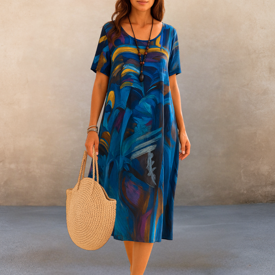 Annelies™ | Comfortabele bloemenjurk