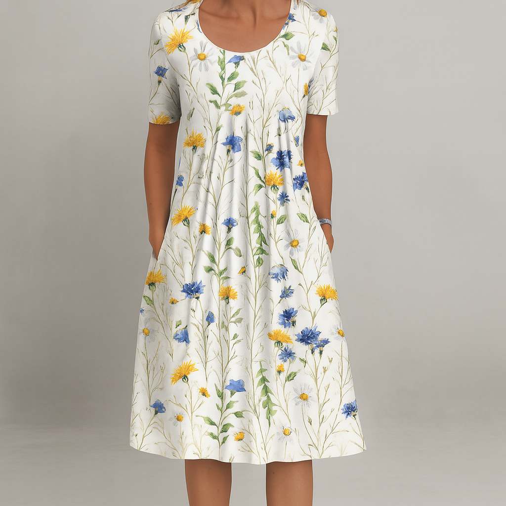 Yvette - Elegante jurk met bloemenpatroon