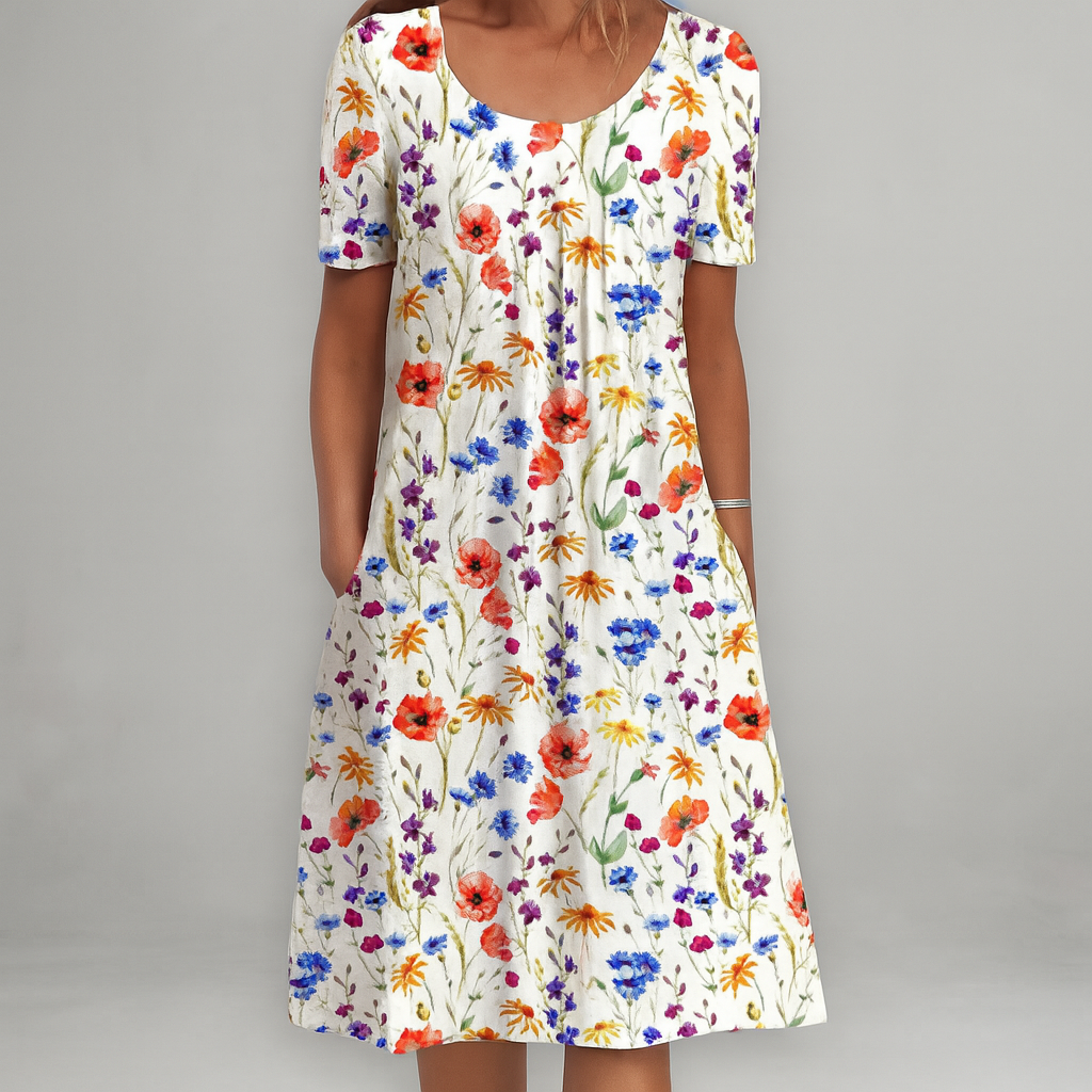 Yvette - Elegante jurk met bloemenpatroon