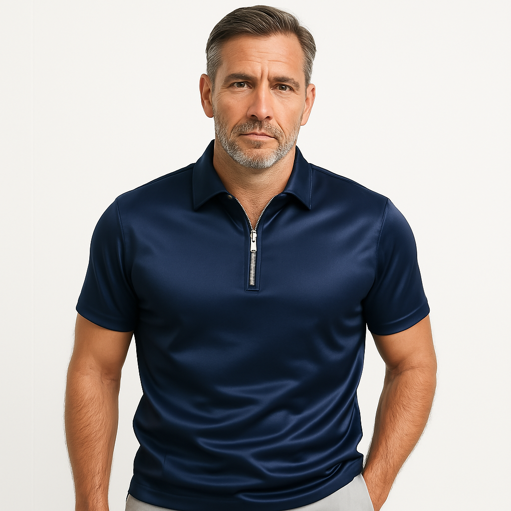 VanLaarHaarlem® | Klassieke Rits Polo Shirt