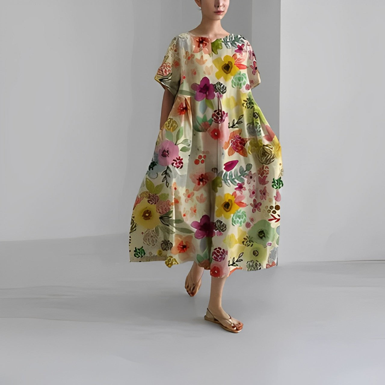 Amelia | Bohemien bloemenjurk