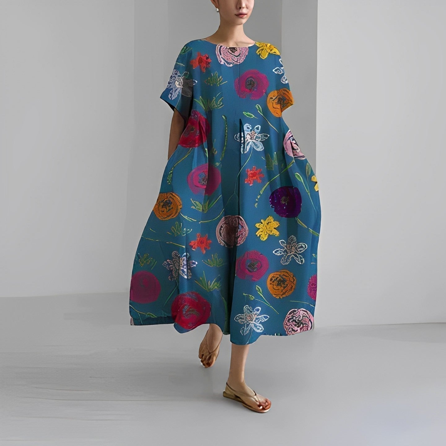 Amelia | Bohemien bloemenjurk