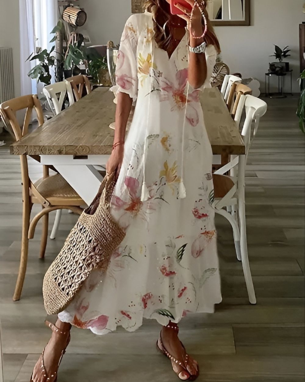 Annemiek™ | Elegante buikbedekkende jurk