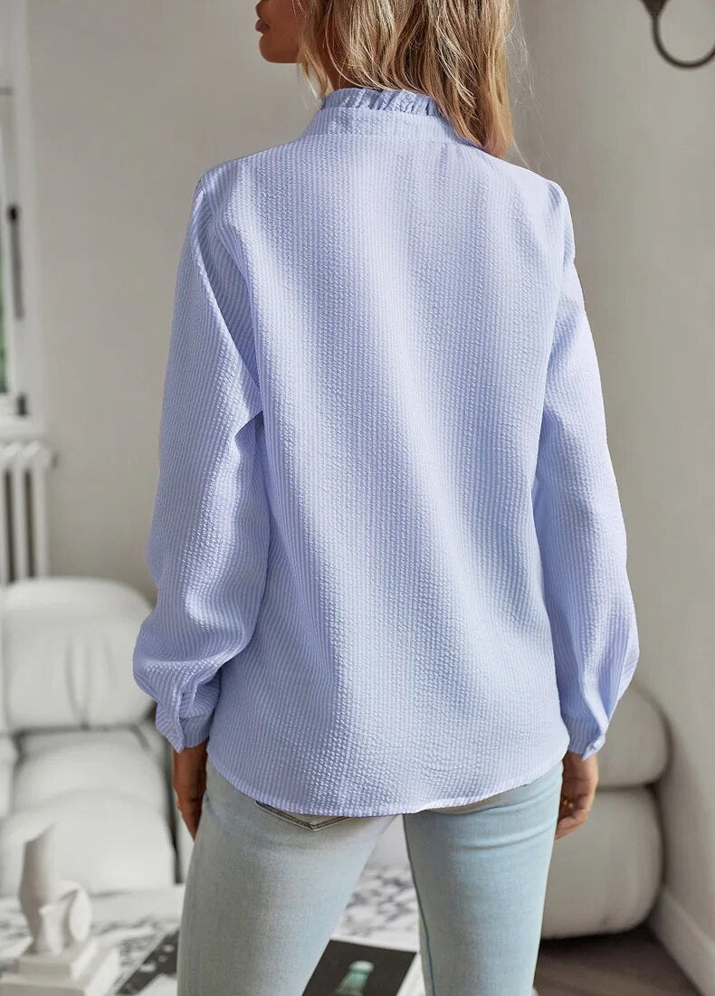 Laura™ | Luxe trepen blouse