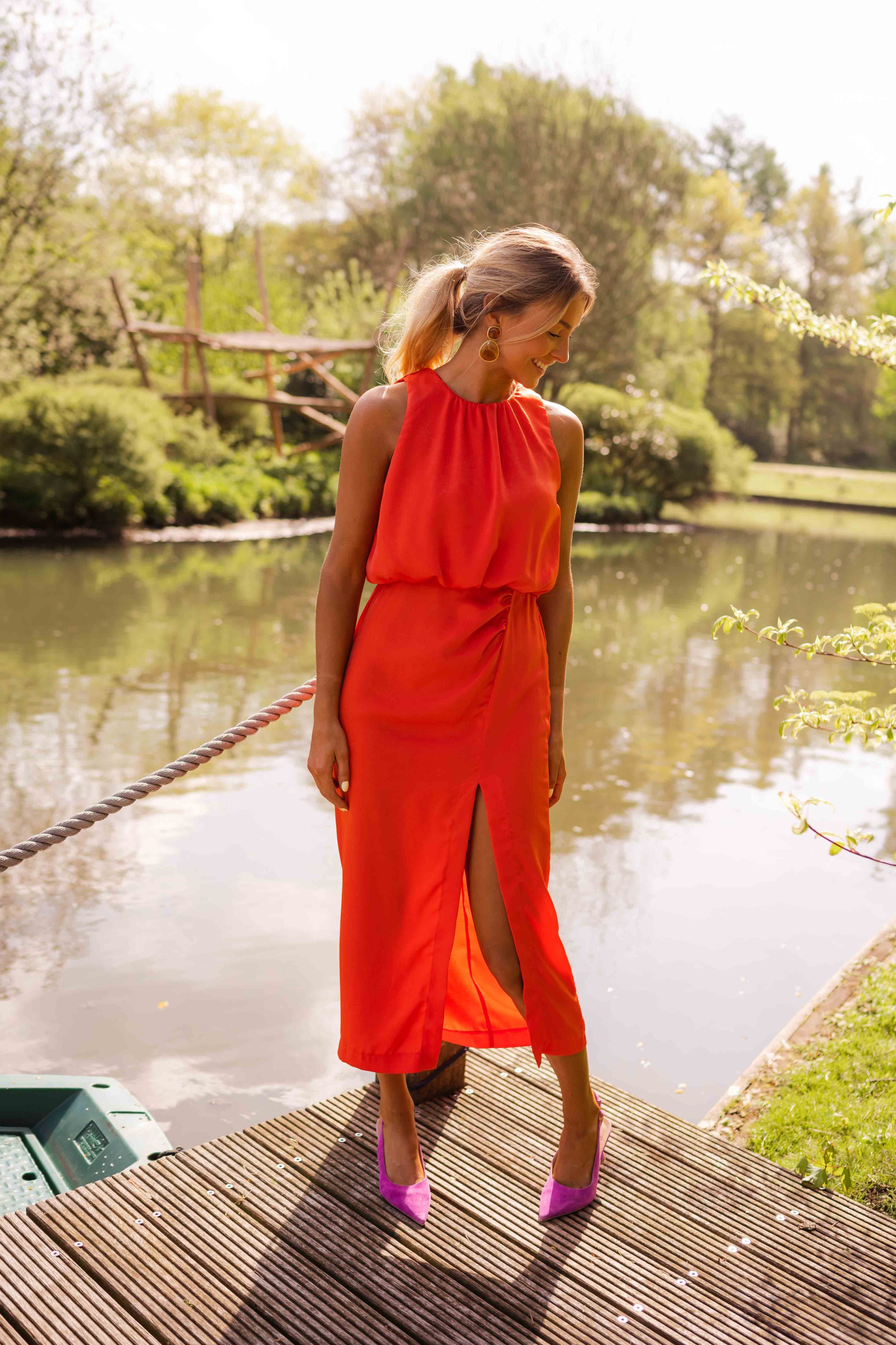 Leonie™ | Elegante jurk met ronde hals