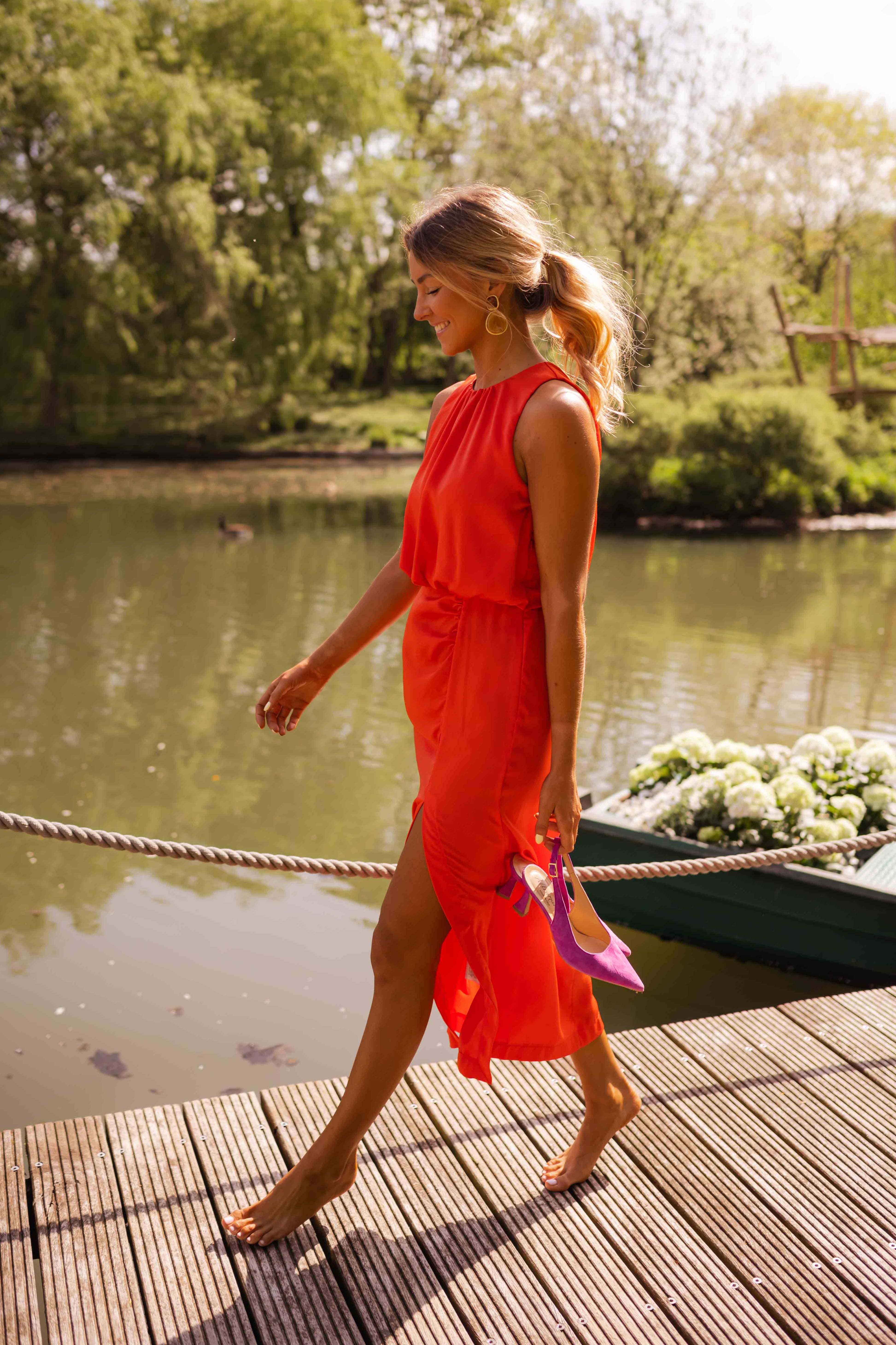 Leonie™ | Elegante jurk met ronde hals