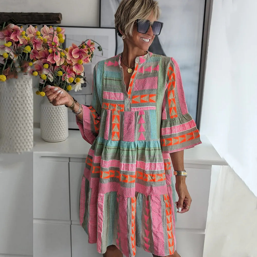 Juliane | Boho-Laag-Swingjurk