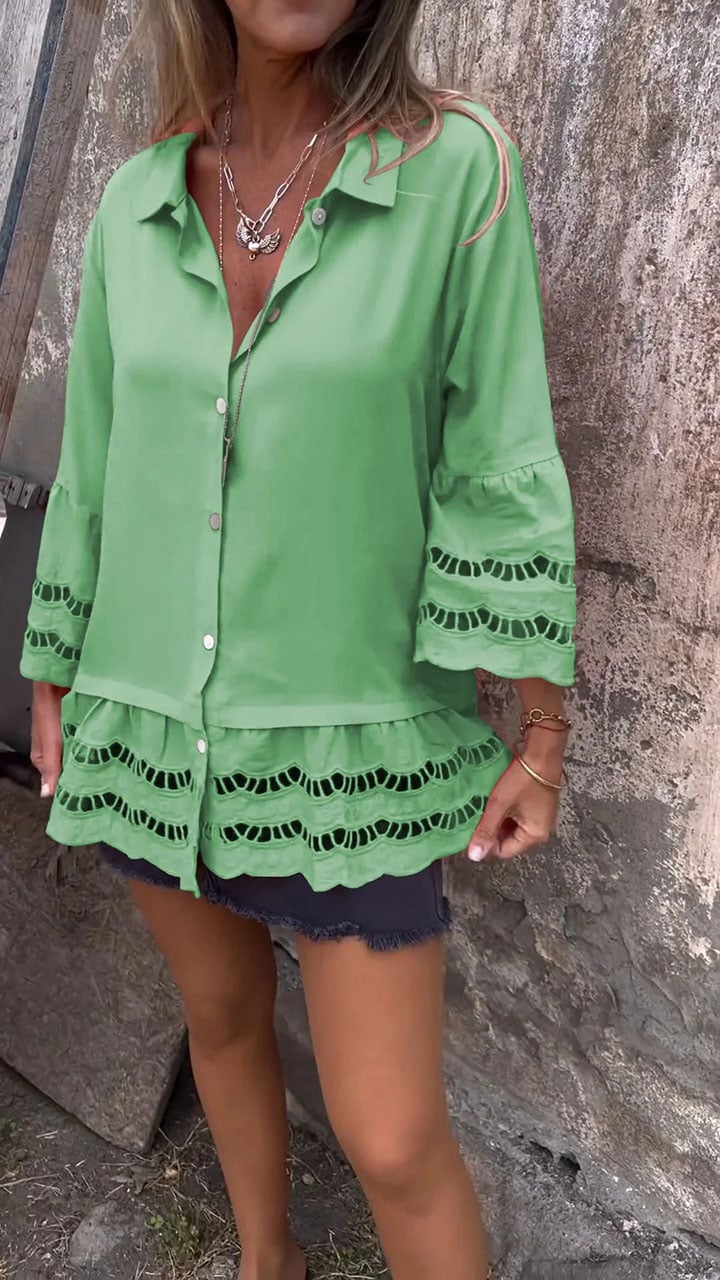 Miranda™ | Elegante Ibiza-style blouse