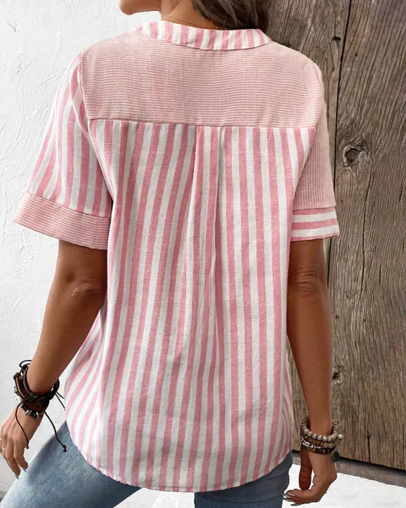 Frederique™ | Elegante gestreepte blouse