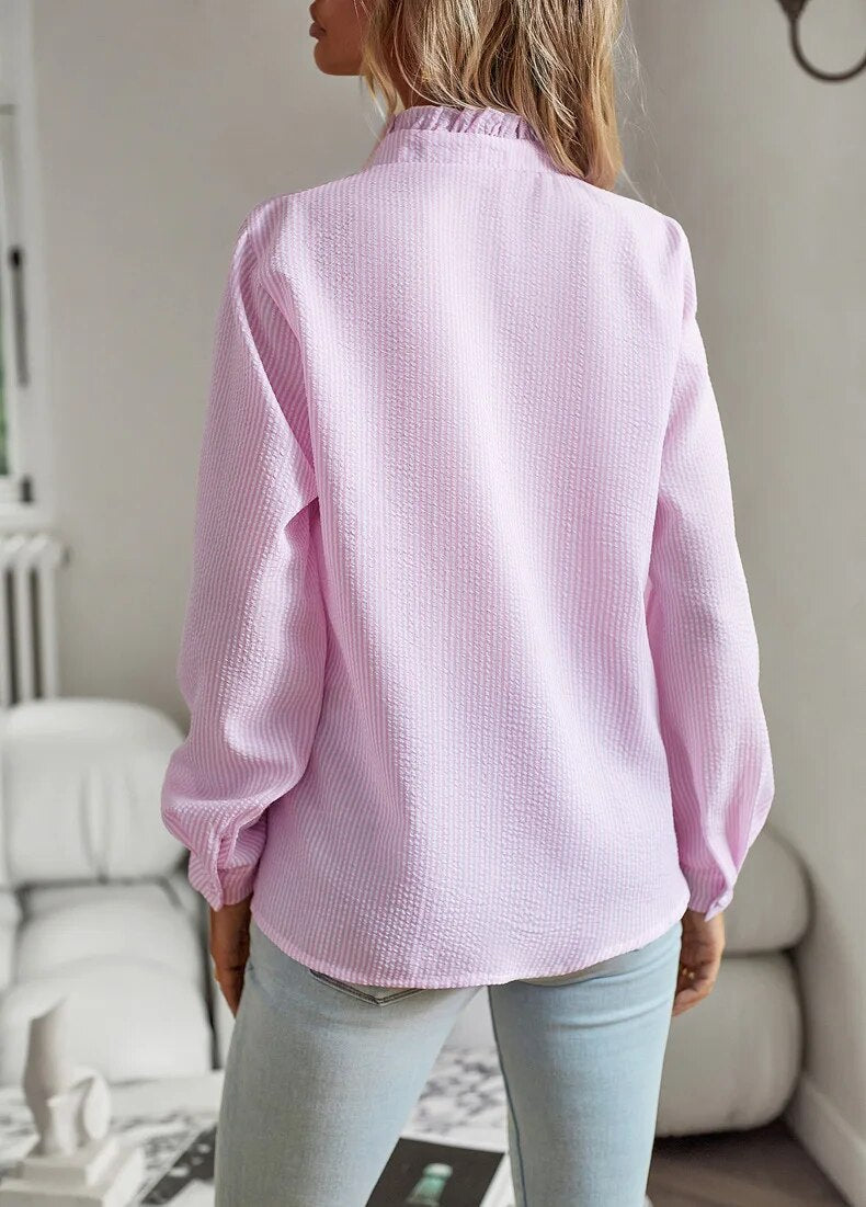 Laura™ | Luxe trepen blouse