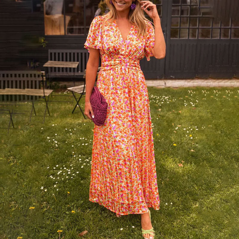 Charlotte - Klassieke Zomerjurk met V-halslijn