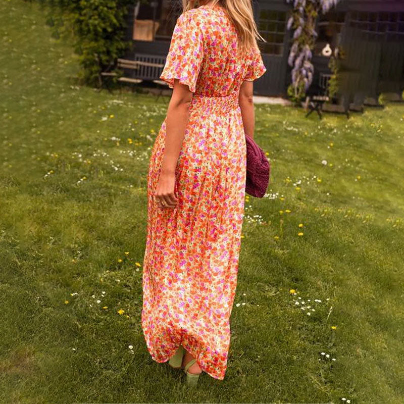 Charlotte - Klassieke Zomerjurk met V-halslijn