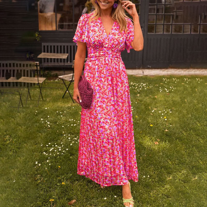 Charlotte - Klassieke Zomerjurk met V-halslijn