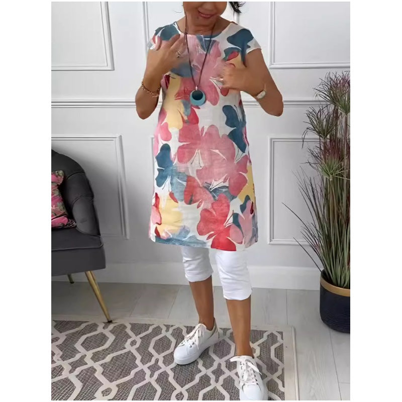 Mathilde™ | Jurk met ronde hals