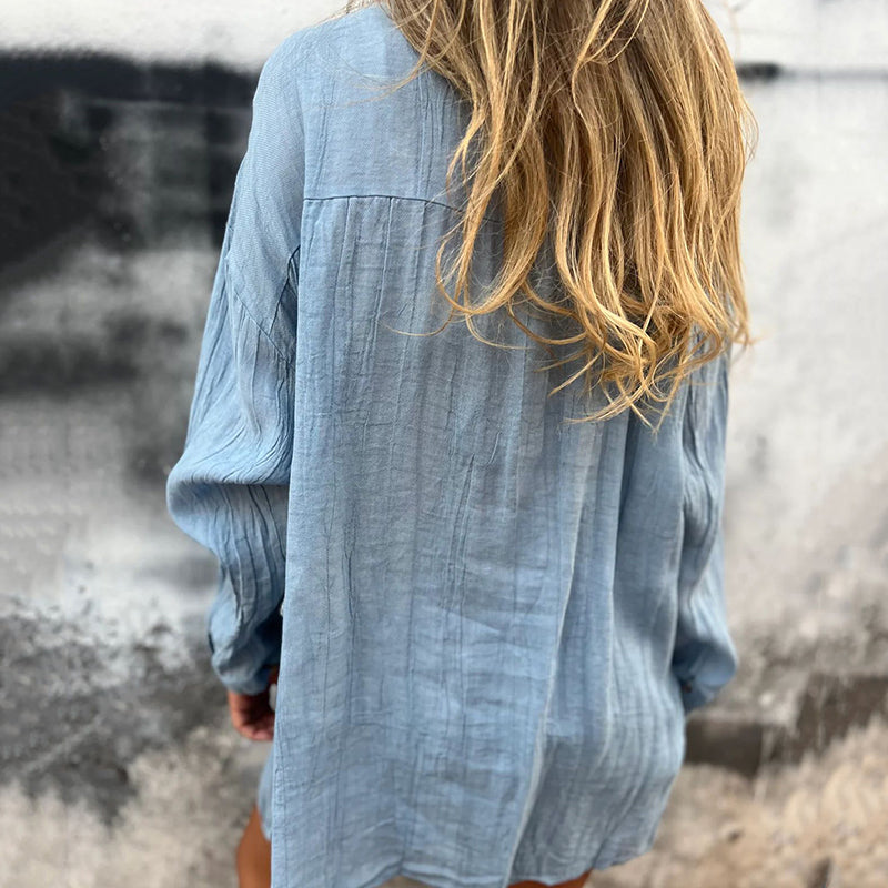 Wilma™ | Comfortabele Overhemd Jurk