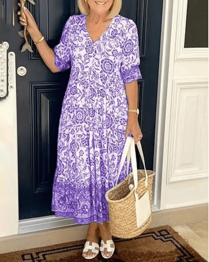 Janette | Comfortabele Zomerjurk – Licht, Vrouwelijk & Elegant